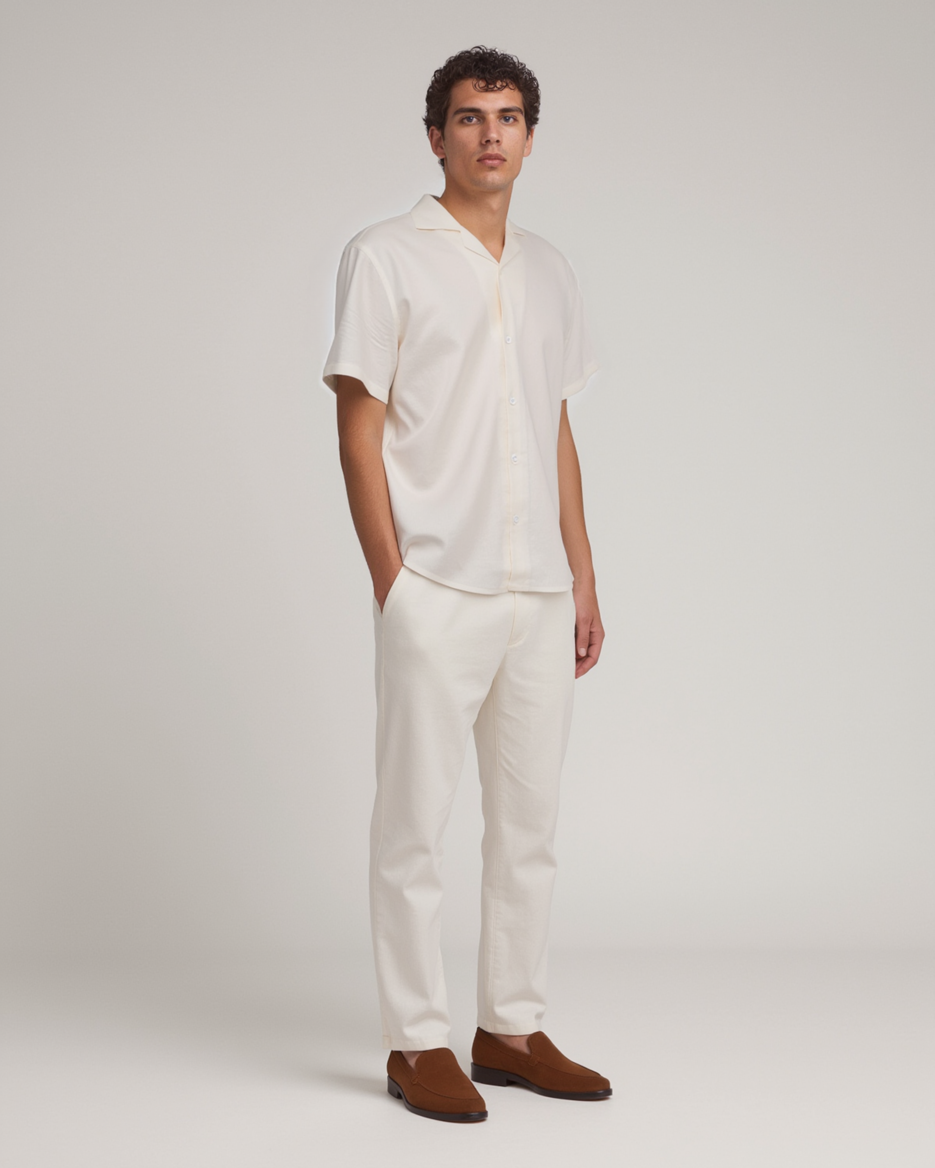 Vincenzo Short Sleeve Linen Shirt