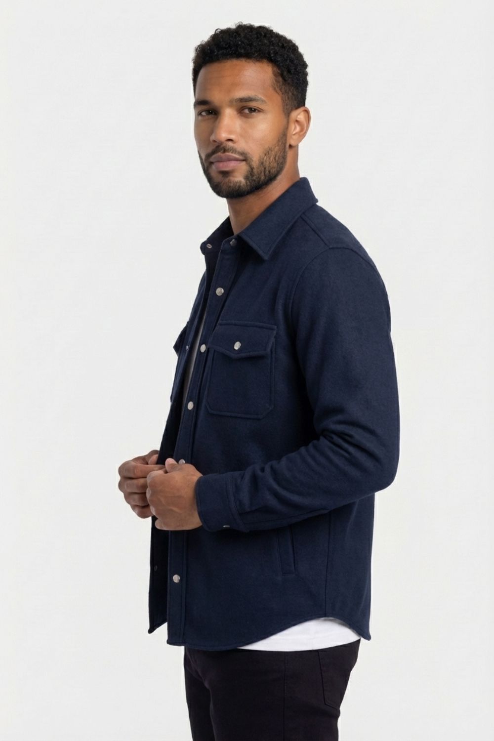 The Signature Navy Overshirt