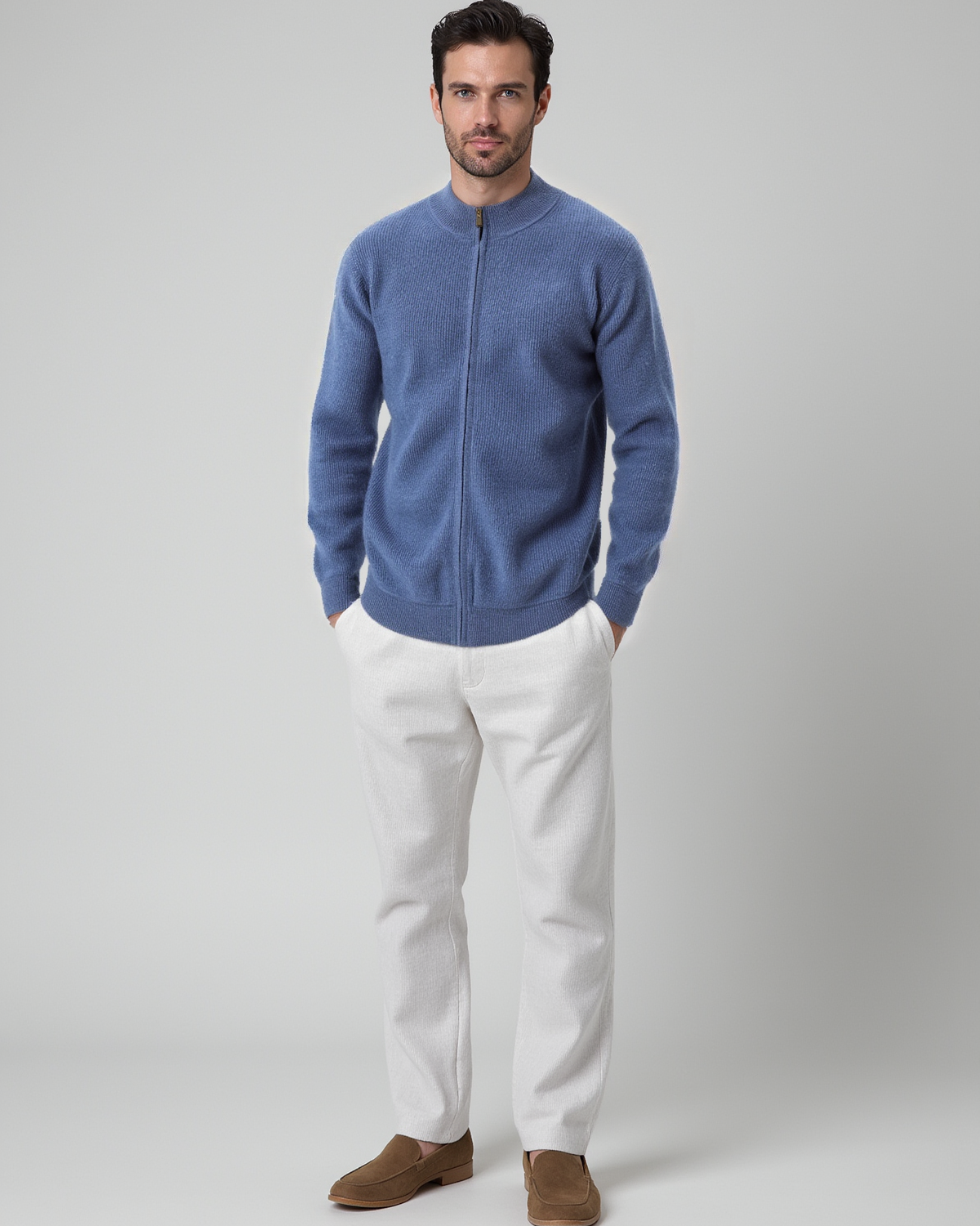 Bastian Full Zip Sweater