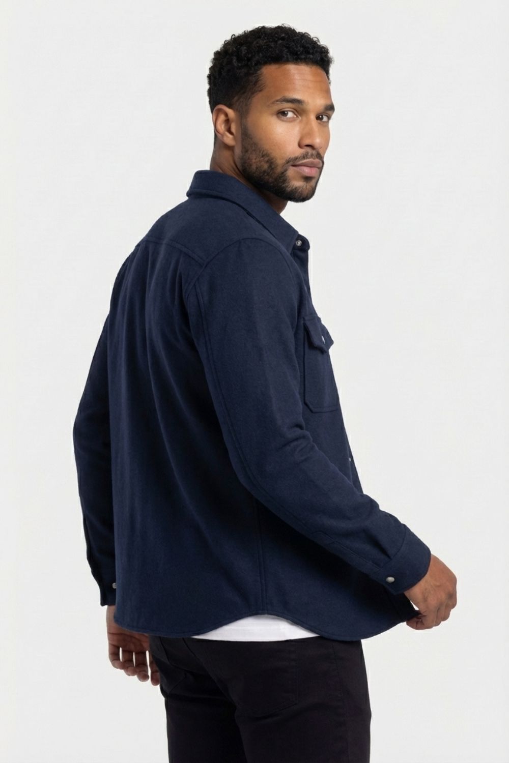 The Signature Navy Overshirt